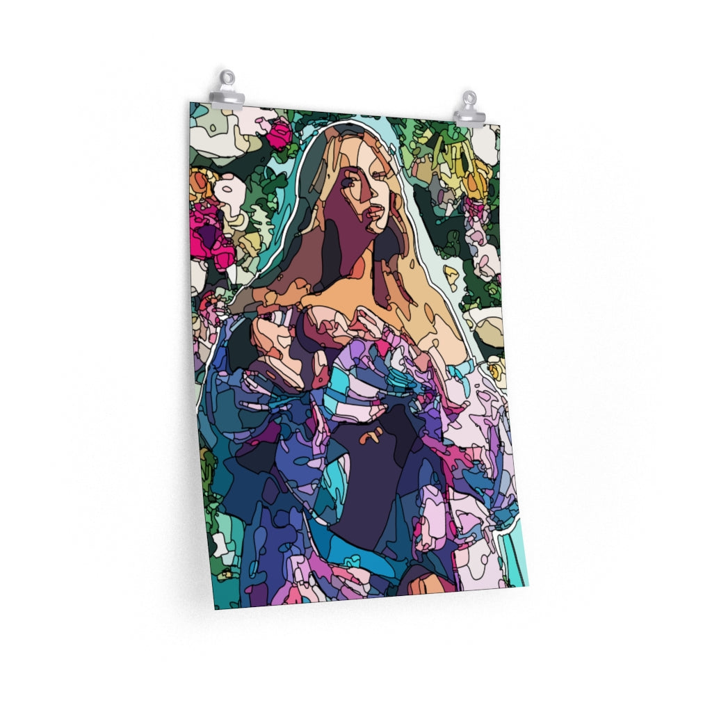 Maternity Goddess Mosaic Pop Art Matte Print Poster