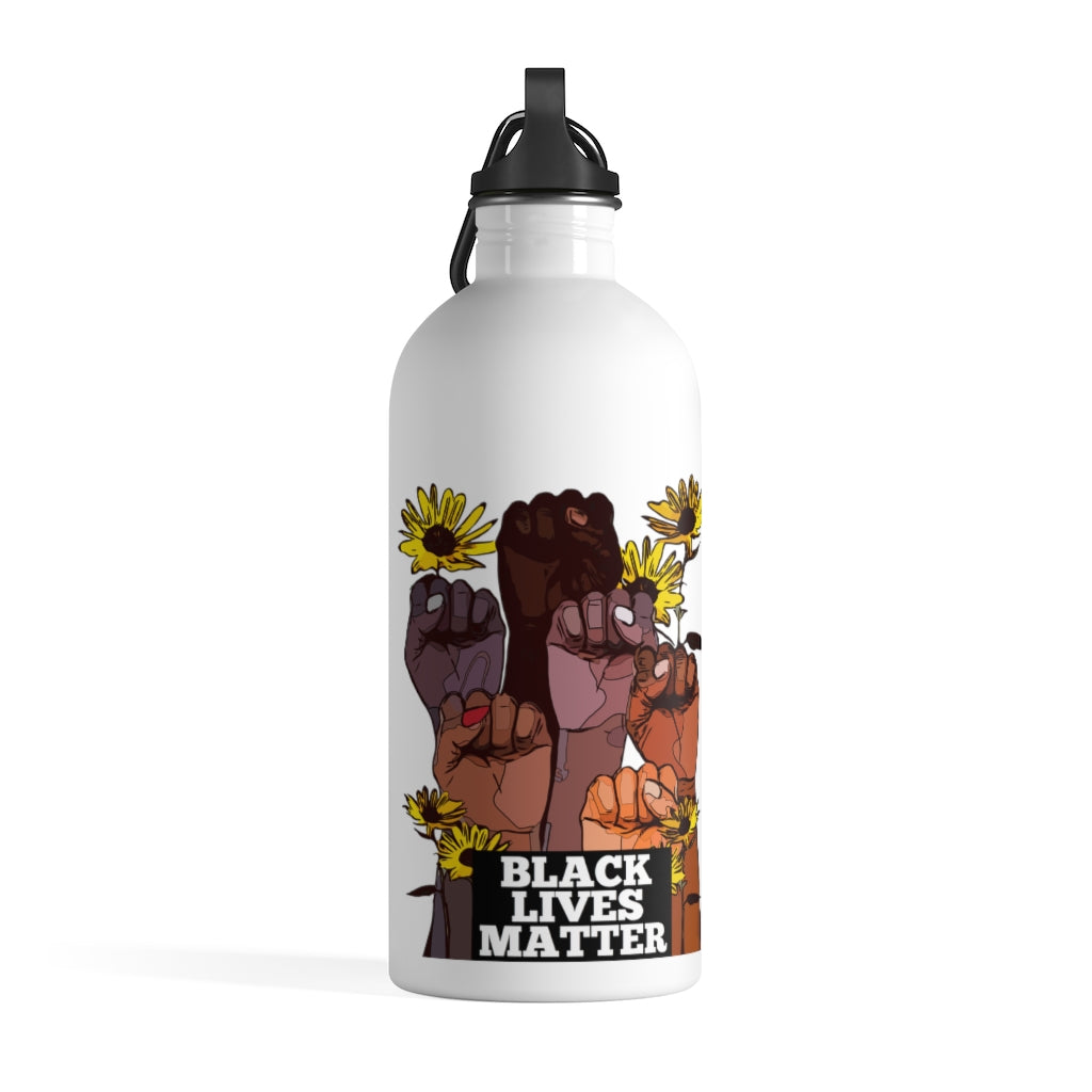 Black Lives Matter Stainless Steel Water Bottle