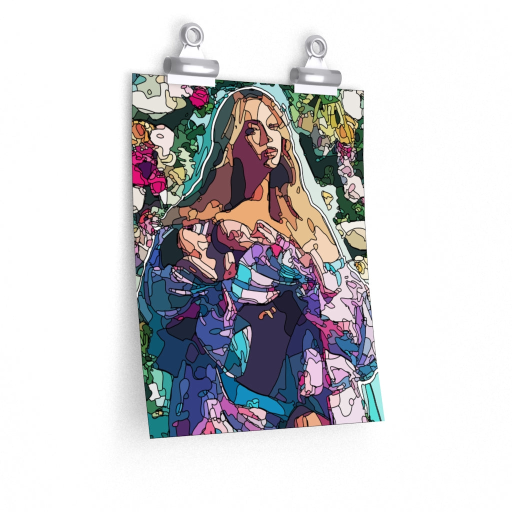 Maternity Goddess Mosaic Pop Art Matte Print Poster