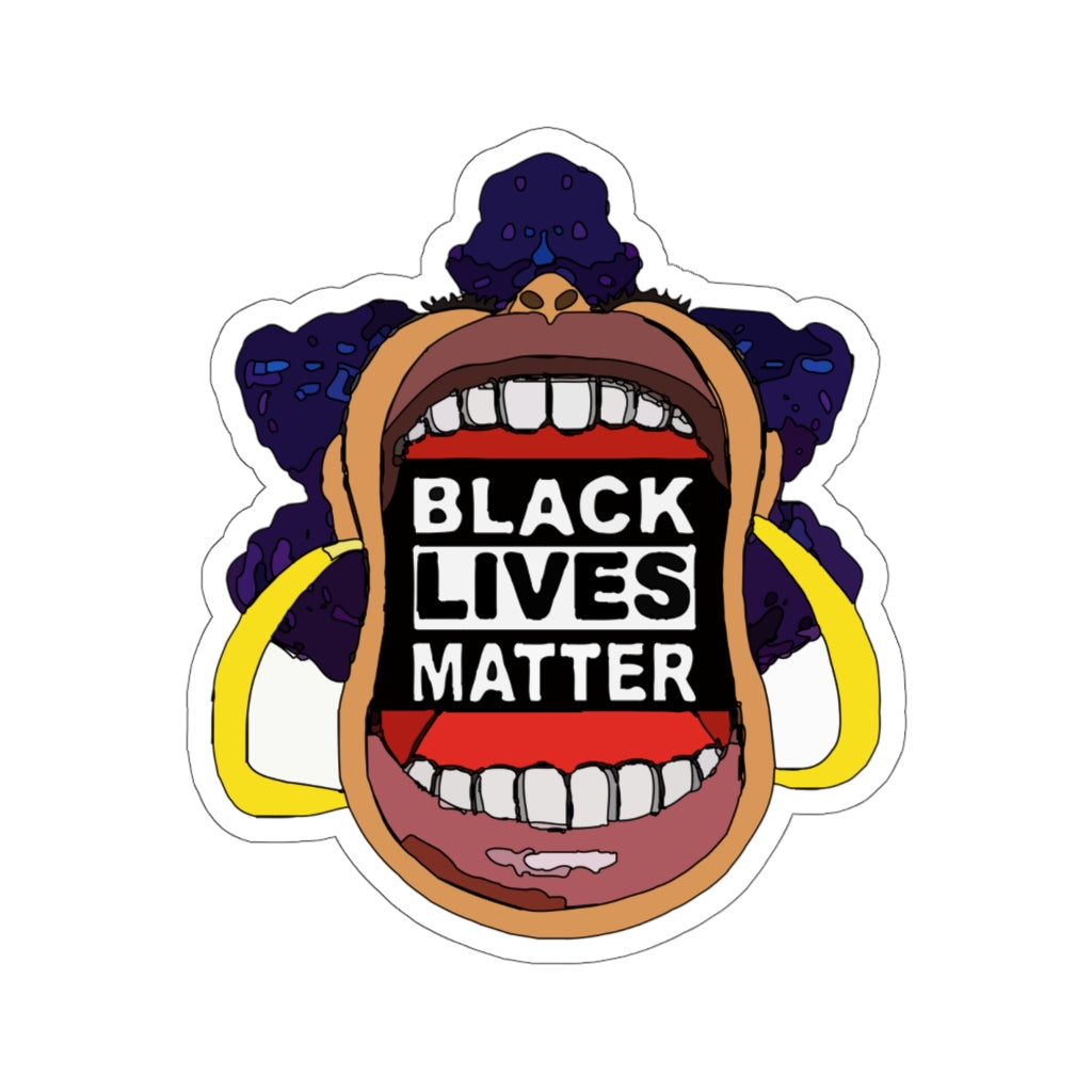 Screaming Black Lives Matter Kiss-Cut Stickers