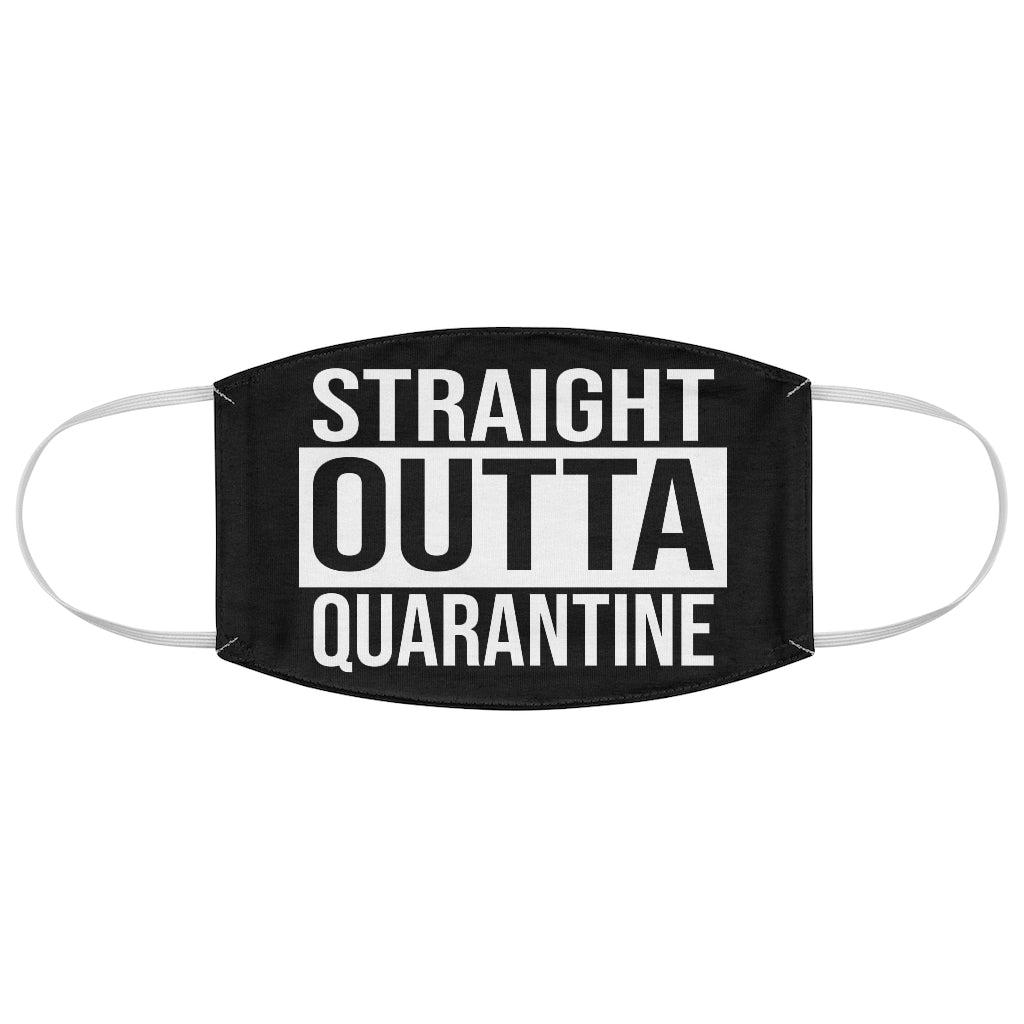 Straight Outta Quarantine Printed Polyester Face Mask