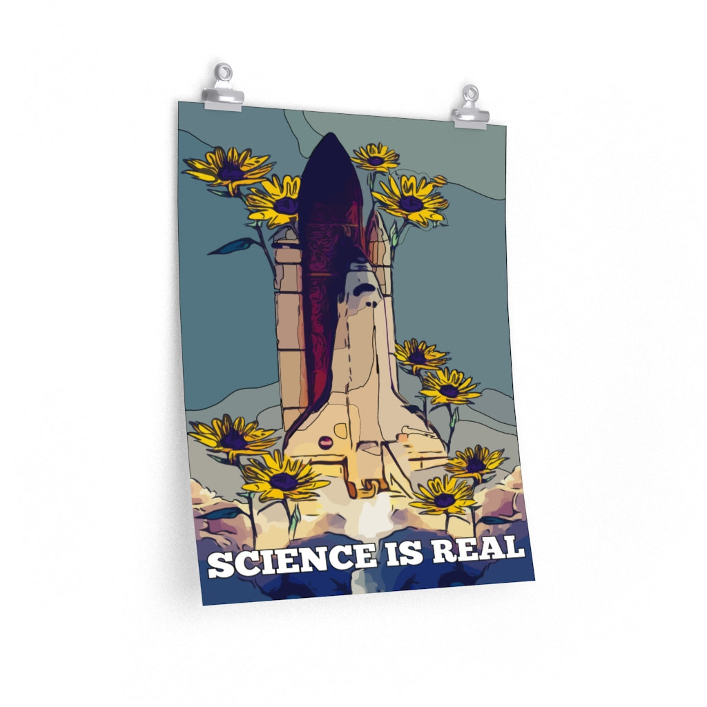 Science is Real Mosaic Pop Art Matte Print Poster