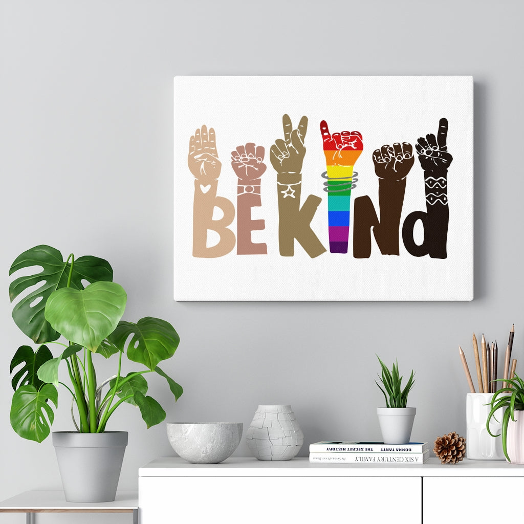 BE KIND Gallery Wrap Printed Canvas