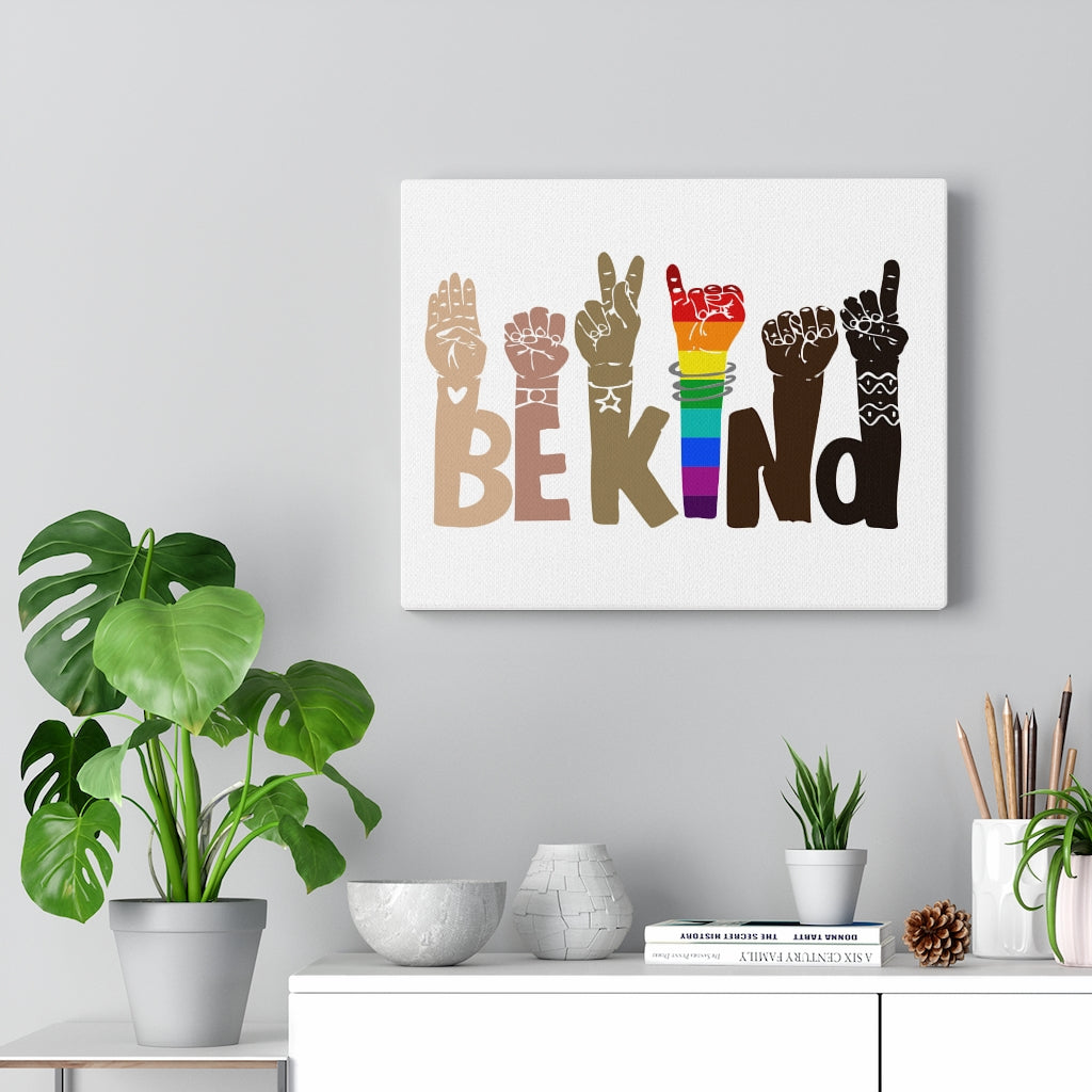 BE KIND Gallery Wrap Printed Canvas