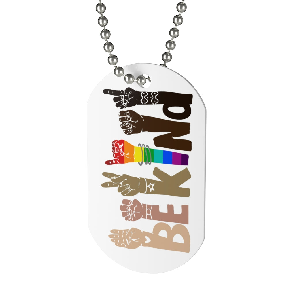 BE KIND Dog Tag Necklace