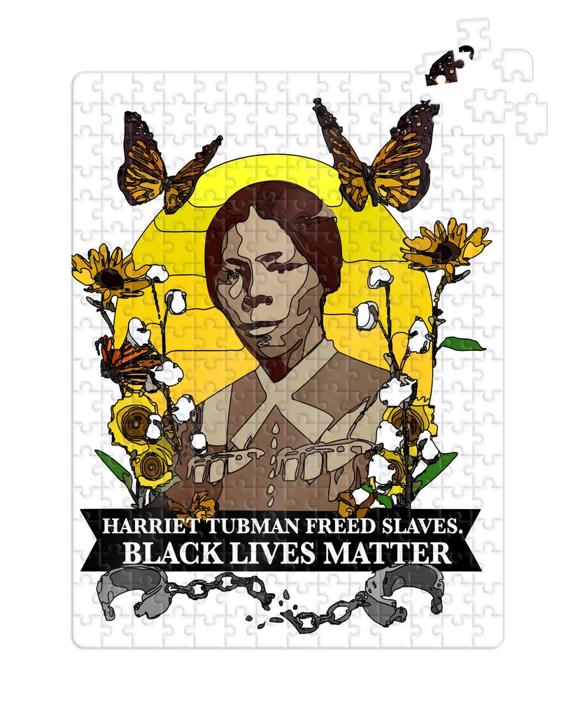Harriet Tubman Mosaic Pop Art Jigsaw Puzzle | 10”X14” 252 Pcs.