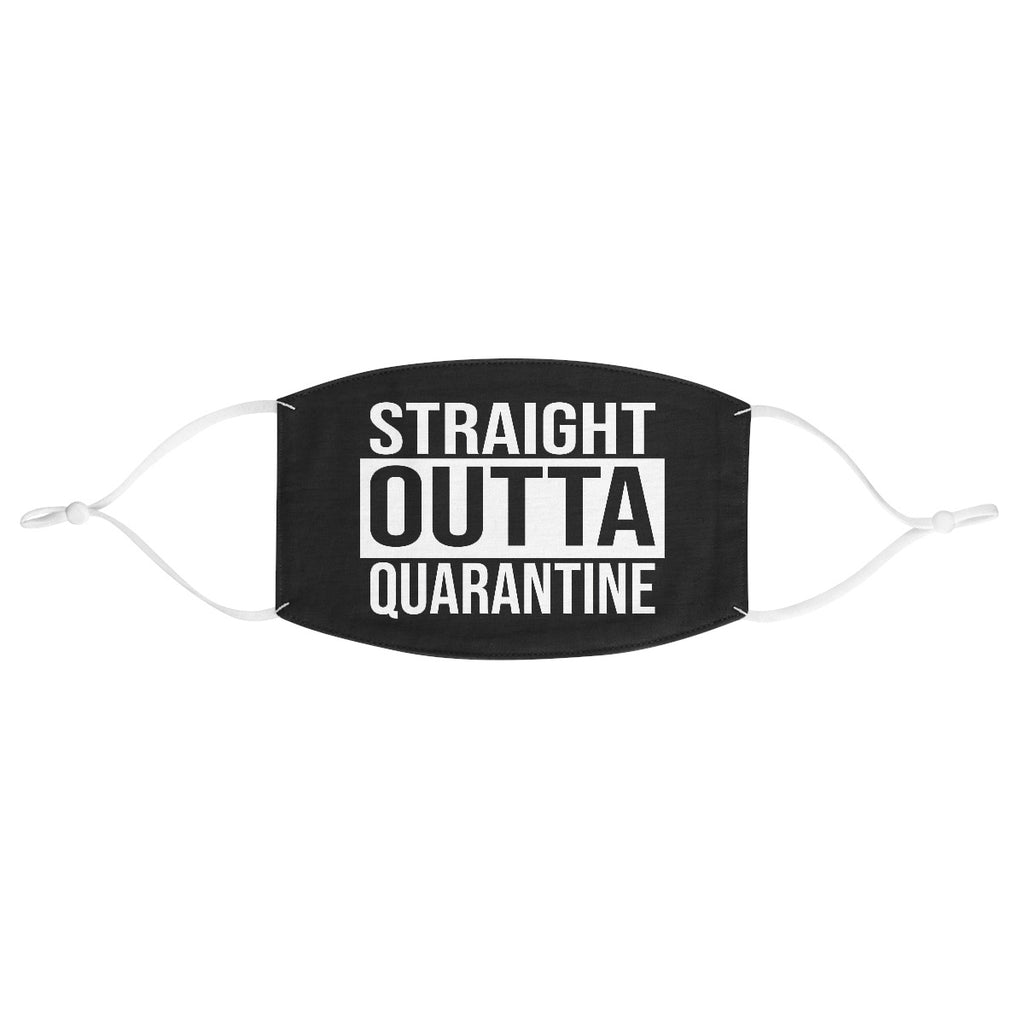 Straight Outta Quarantine Printed Polyester Face Mask